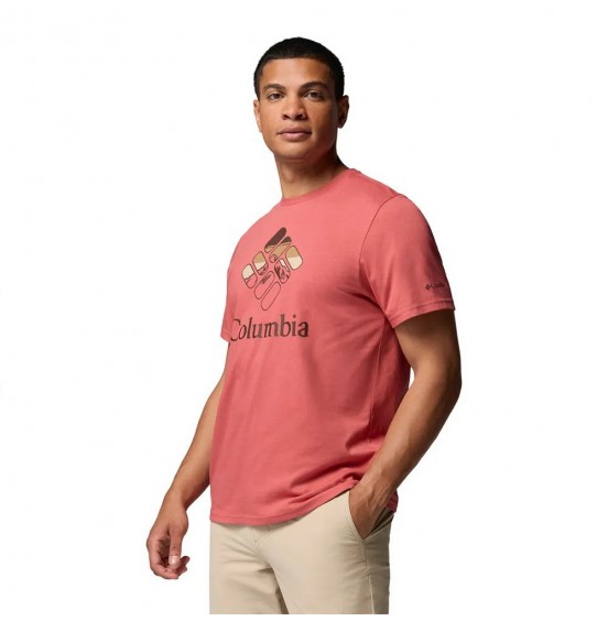 COLUMBIA CSC SEASONAL GRAPHIC TEE ΑΝΔΡΙΚΟ T-SHIRT 2155031-643 WASHED RED