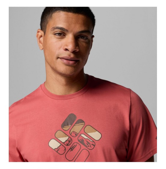 COLUMBIA CSC SEASONAL GRAPHIC TEE ΑΝΔΡΙΚΟ T-SHIRT 2155031-643 WASHED RED