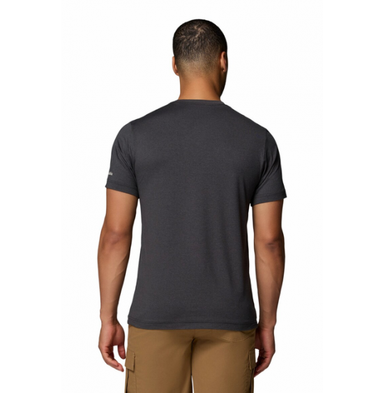 COLUMBIA ΑΝΔΡΙΚΟ ΤΕΧΝΙΚΟ T-SHIRT PARSONS POINT GRAPHIC TEE 2165071-011 BLACK HEATHER