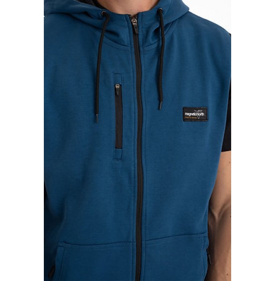 MAGNETIC NORTH ΑΝΔΡΙΚΟ ΑΜΑΝΙΚΗ ΦΟΥΤΕΡ ΖΑΚΕΤΑ TECH FLEECE ZIP HOODIE 22034 BLUE 