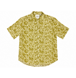 ONLY AND SONS ΑΝΔΡΙΚΟ ΠΟΥΚΑΜΙΣΟ POPLIN STYLE AOP SHIRT 22034566 MUSTARD