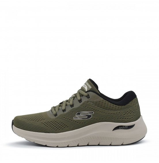 SKECHERS ARCH FIT 2.0 ENGINEERED MESH LACE UP 232700-OLBK OLIVE BLACK
