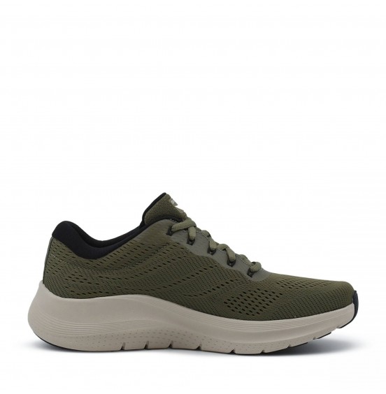 SKECHERS ARCH FIT 2.0 ENGINEERED MESH LACE UP 232700-OLBK OLIVE BLACK