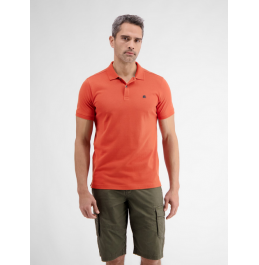 LERROS ΑΝΔΡΙΚΗ ΚΟΝΤΟΜΑΝΙΚΗ POLO ΜΠΛΟΥΖΑ 2423200-327 DEEP CORAL RED