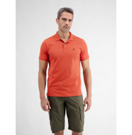 LERROS ΑΝΔΡΙΚΗ ΚΟΝΤΟΜΑΝΙΚΗ POLO ΜΠΛΟΥΖΑ 2423200-327 DEEP CORAL RED