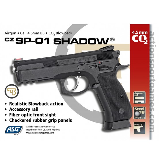 ΑΕΡΟΒΟΛΟ ASG CZ SP-01 SHADOW CO2  4.5mm
