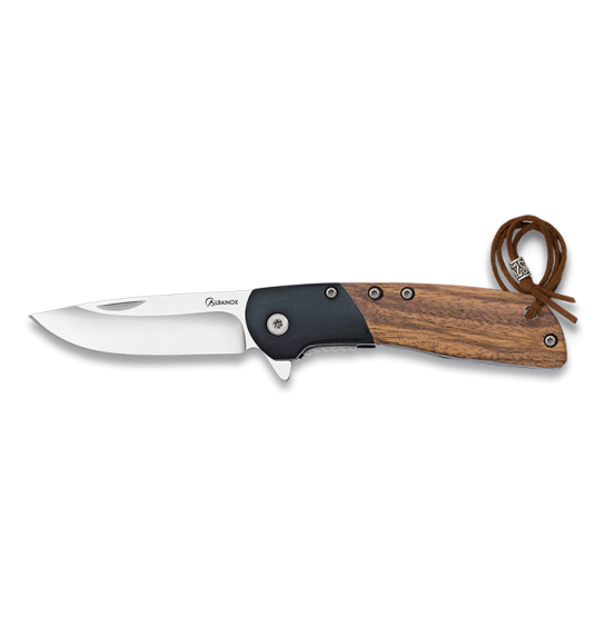 ALBAINOX ΣΟΥΓΙΑΣ  zebra wood pocket knife, 6.7cm, 25054