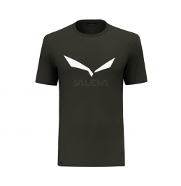 SALEWA M SOLIDLOGO DRY RELEASE T-SHIRT 27018-5286 DARK OLIVE MELANGE