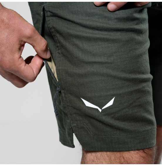 SALEWA M AGNER HEMP RIPSTOP SHORTS 29076-5280 DARK OLIVE