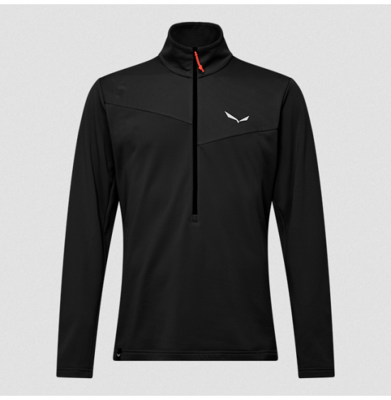 SALEWA MENS PUEZ CAMMINO POLARLITE HALFZIP JACKET 29096-0910 BLACK OUT