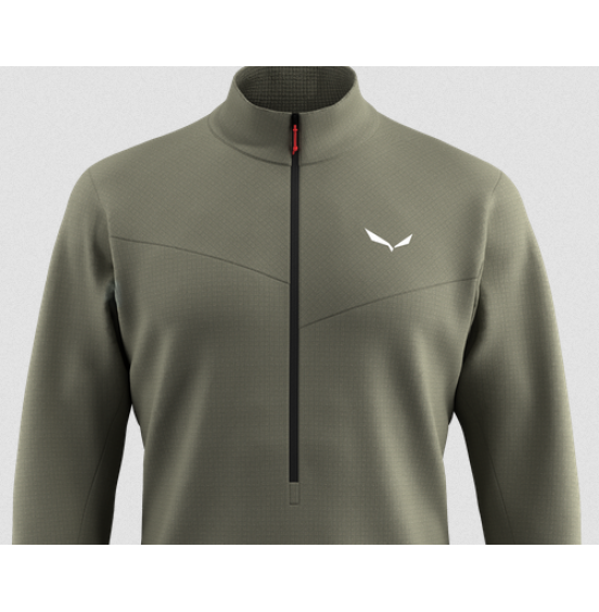 SALEWA MENS PUEZ CAMMINO POLARLITE HALFZIP JACKET 29096-5A50 FADED GREEN