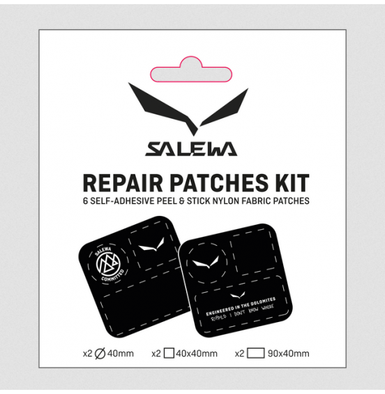 SALEWA REPAIR PATCHES KIT 29224-BLK BLACK WHITE