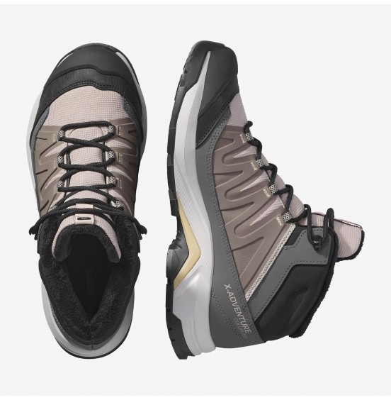 SALOMON ΓΥΝΑΙΚΕΙΑ ΜΠΟΤΑΚΙΑ X-ADVENTURE COLDRUSH WATERPROOF 478565 ETHEREA IRON ROSE