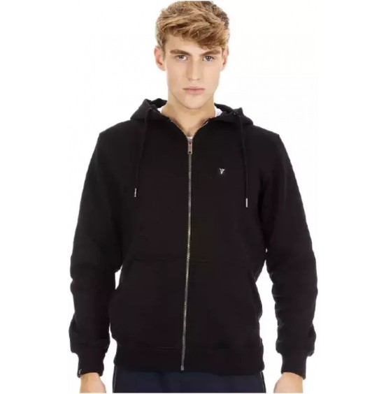 MAGNETIC NORTH ΑΝΔΡΙΚΗ ΖΑΚΕΤΑ ZIPPER HOODIE BASIC 50012-BLK BLACK
