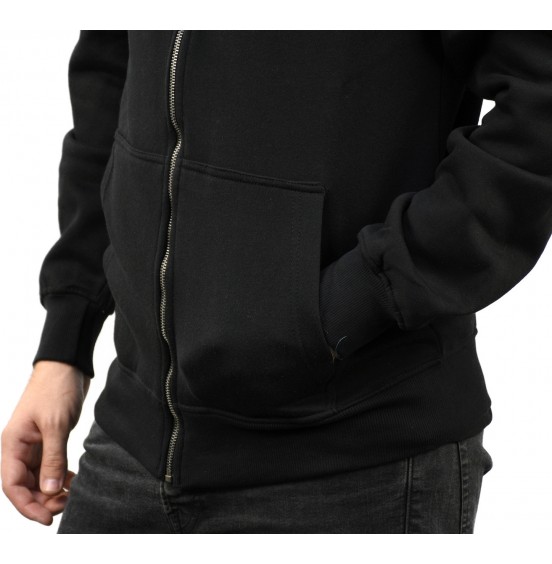 MAGNETIC NORTH ΑΝΔΡΙΚΗ ΖΑΚΕΤΑ ZIPPER HOODIE BASIC 50012-BLK BLACK