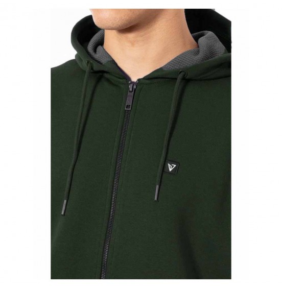 MAGNETIC NORTH ΑΝΔΡΙΚΗ ΖΑΚΕΤΑ ZIPPER HOODIE BASIC 50012-DRGR DEEP FOREST