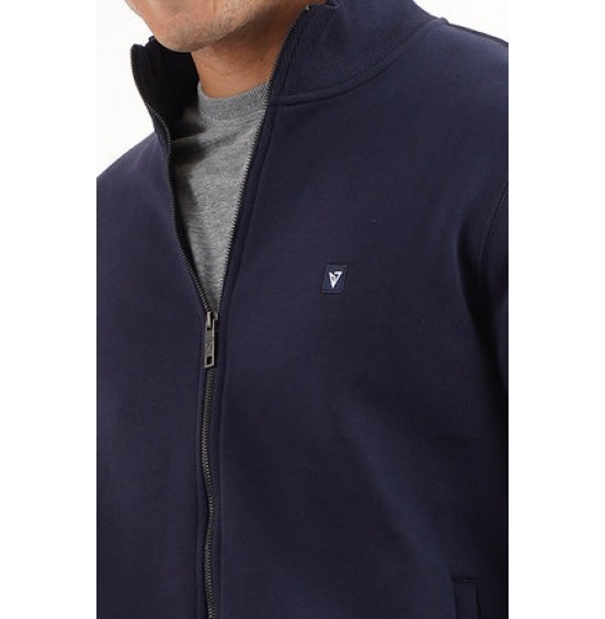 MAGNETIC NORTH ΑΝΔΡΙΚΗ ΖΑΚΕΤΑ ZIPPER MOCK NECK BASIC 50013-NVBL NAVY BLUE