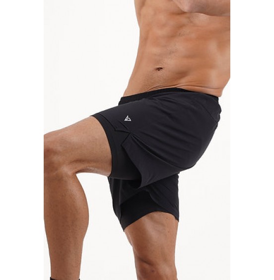 MAGNETIC NORTH ΑΝΔΡΙΚΗ ΤΕΧΝΙΚΗ ΒΕΡΜΟΥΔΑ 2 IN 1 TRAINING SHORTS 50019 BLACK