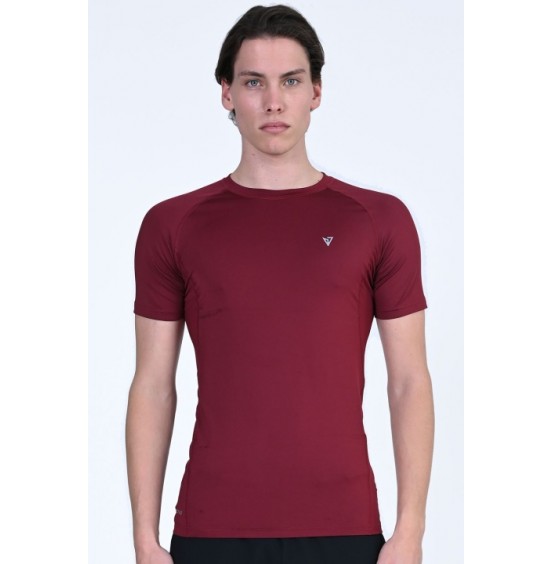 MAGNETIC NORTH ΑΝΔΡΙΚΟ ΙΣΟΘΕΡΜΙΚΟ ΚΟΝΤΟΜΑΝΙΚΟ COMPRESSION T-SHIRT 50027-BORDEAUX