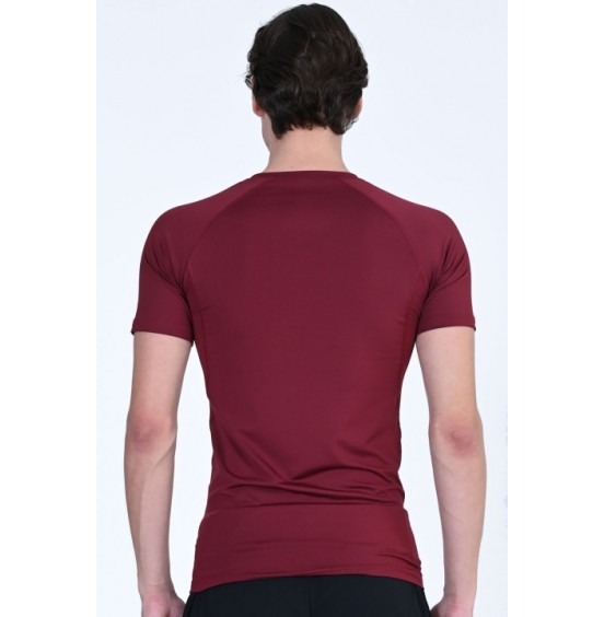 MAGNETIC NORTH ΑΝΔΡΙΚΟ ΙΣΟΘΕΡΜΙΚΟ ΚΟΝΤΟΜΑΝΙΚΟ COMPRESSION T-SHIRT 50027-BORDEAUX