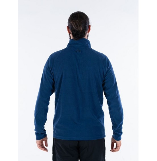 APU API 80513 HALFZIP FLEECE ΜΠΛΕ ΑΝΔΡΙΚΗ ΜΠΛΟΥΖΑ