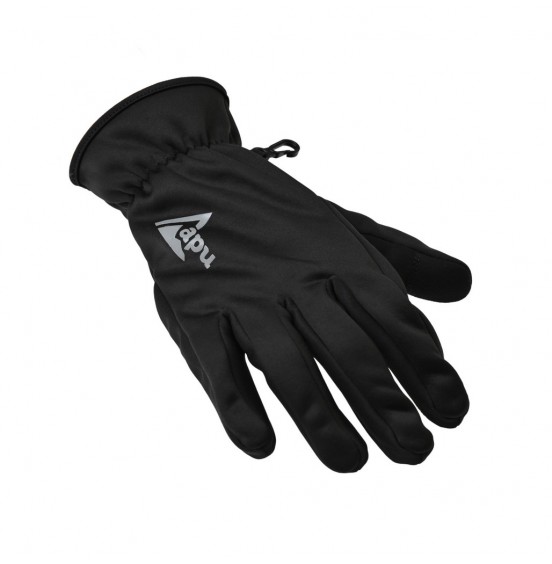 APU UNISEX ΓΑΝΤΙΑ STRETCHY SOFTSHELL GLOVES REPEL 80552 BLACK
