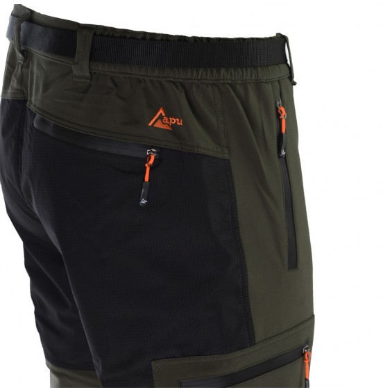 APU DIRFYS PANTS 80557 ΑΝΔΡΙΚΟ ΠΑΝΤΕΛΟΝΙ KHAKI BLACK 