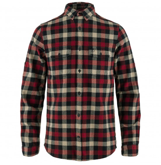 FJALLRAVEN SKOG SHIRT M 81353-555-320 DARK NAVY RED 