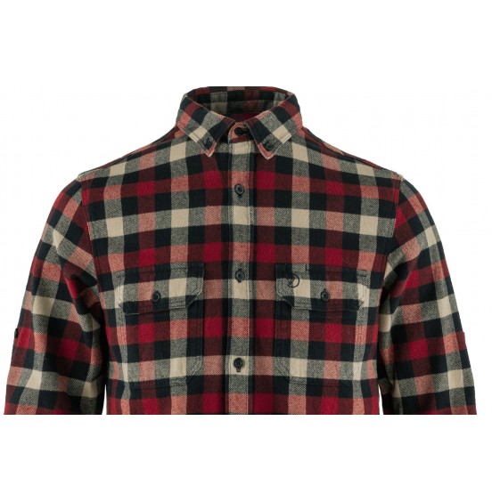 FJALLRAVEN SKOG SHIRT M 81353-555-320 DARK NAVY RED 