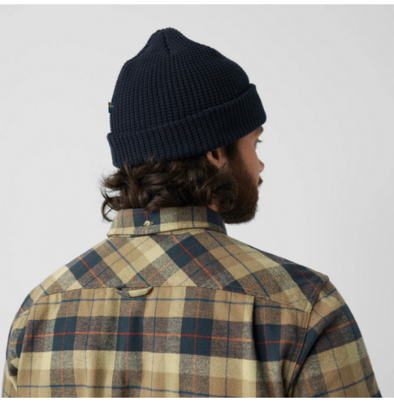 FJALLRAVEN SINGI HEANY FLANNEL SHIRT M 81373-113-555 CHALK WHITE DARK NAVY