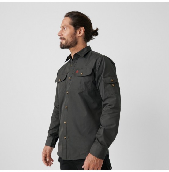 FJALLRAVEN SINGI TREKKING SHIRT LS DARK GREY (81838-030)