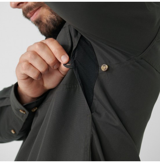 FJALLRAVEN SINGI TREKKING SHIRT LS DARK GREY (81838-030)