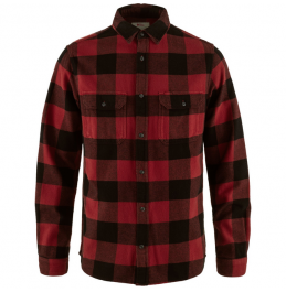 FJALLRAVEN OVIK HEAVY FLANNEL SHIRT M 82978-320-550 RED BLACK