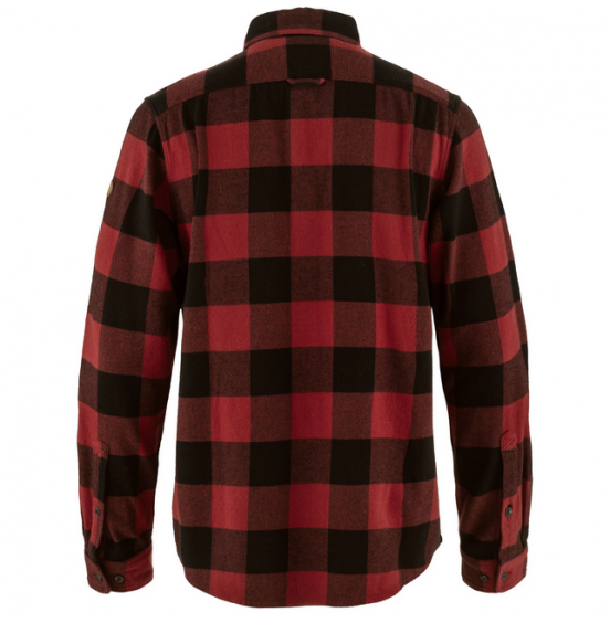 FJALLRAVEN OVIK HEAVY FLANNEL SHIRT M 82978-320-550 RED BLACK