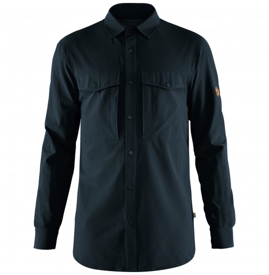 FJALLRAVEN ABISKO TREKKING SHIRT 87935-555 DARK NAVY