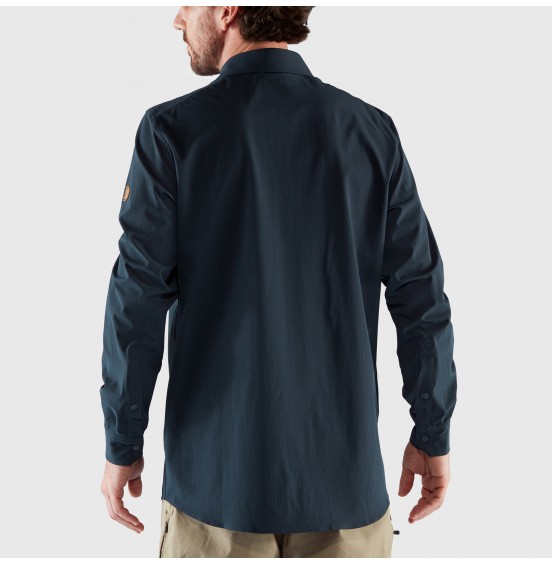 FJALLRAVEN ABISKO TREKKING SHIRT 87935-555 DARK NAVY