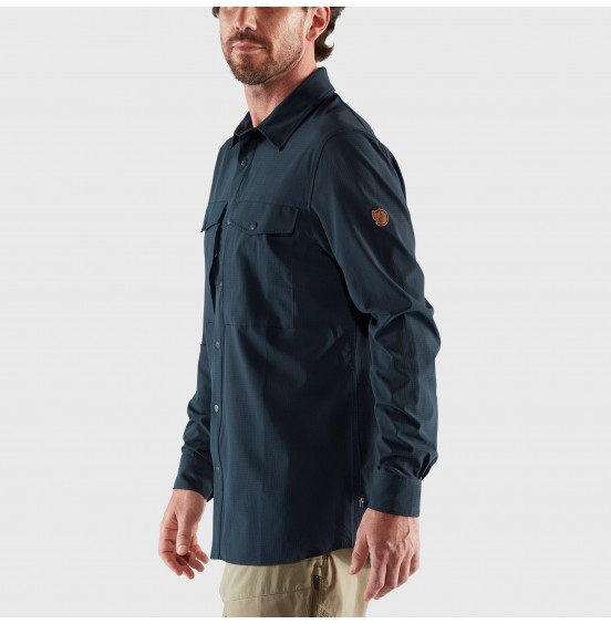 FJALLRAVEN ABISKO TREKKING SHIRT 87935-555 DARK NAVY