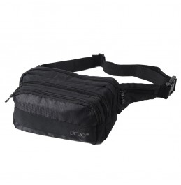 POLO ΤΣΑΝΤΑΚΙ ΜΕΣΗΣ WAIST BAG DOUBLE SQUARE 908106 BLACK
