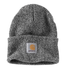 CARHARTT ΣΚΟΥΦΟΣ KNIT CUFFED BEANIE A18-019 BLACK WHITE