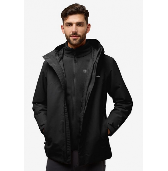 JACK WOLFSKIN ΑΝΔΡΙΚΟ ΜΠΟΥΦΑΝ 3in1 ALTENBERG JKT A61864-6000 BLACK