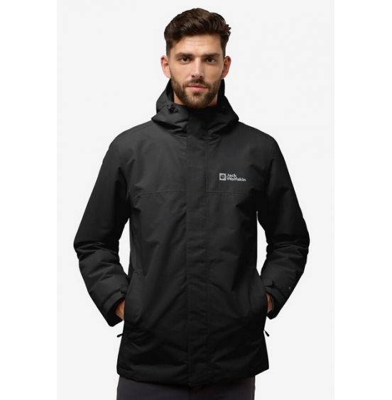 JACK WOLFSKIN ΑΝΔΡΙΚΟ ΜΠΟΥΦΑΝ 3in1 ALTENBERG JKT A61864-6000 BLACK