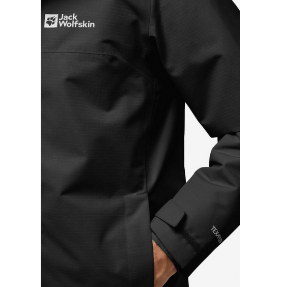 JACK WOLFSKIN ΑΝΔΡΙΚΟ ΜΠΟΥΦΑΝ 3in1 ALTENBERG JKT A61864-6000 BLACK