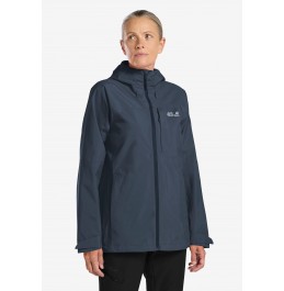 JACK WOLFSKIN ΓΥΝΑΙΚΕΙΑ ΜΕΜΒΡΑΝΗ TEMPEST 2L. JACKET A63901-C0412-A10 MIDNIGHT SKY