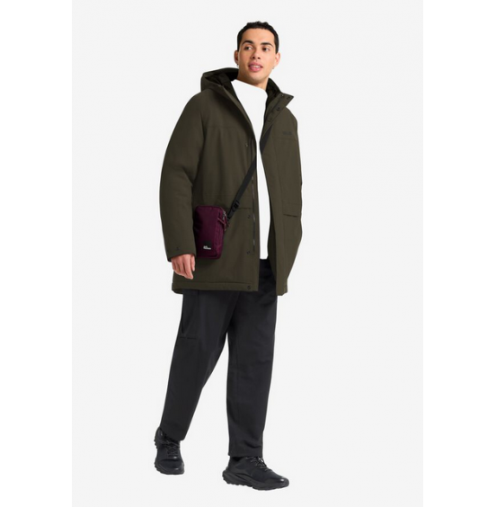 JACK WOLFSKIN  ΑΝΔΡΙΚΟ ΜΠΟΥΦΑΝ COLD CAMP COAT A65022-E0205 OBSIDIAN MOSS