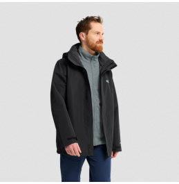 JACK WOLFSKIN ΑΝΔΡΙΚΟ ΜΠΟΥΦΑΝ 3in1 PINETRAIL JACKET A66288-6000 BLACK