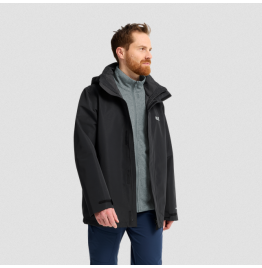 JACK WOLFSKIN ΑΝΔΡΙΚΟ ΜΠΟΥΦΑΝ 3in1 PINETRAIL JACKET A66288-6000 BLACK
