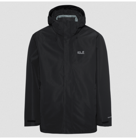 JACK WOLFSKIN ΑΝΔΡΙΚΟ ΜΠΟΥΦΑΝ 3in1 PINETRAIL JACKET A66288-6000 BLACK