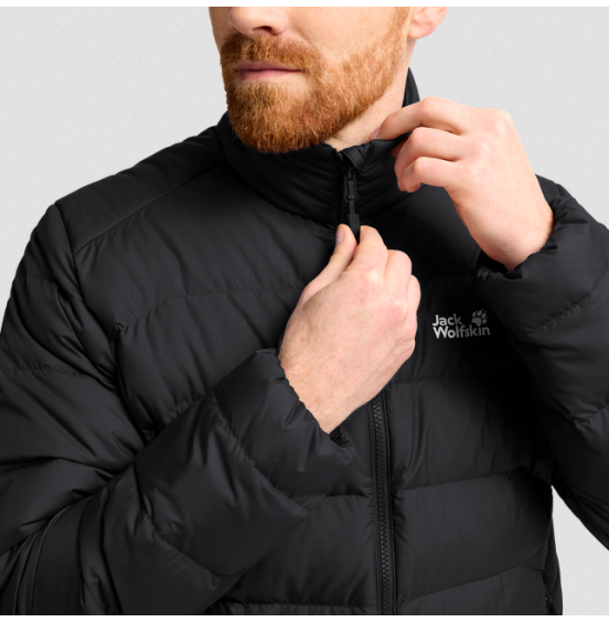 JACK WOLFSKIN  ΑΝΔΡΙΚΟ ΠΟΥΠΟΥΛΕΝΙΟ ΜΠΟΥΦΑΝ WILD PASS DOWN JACKET A66299-6000 BLACK