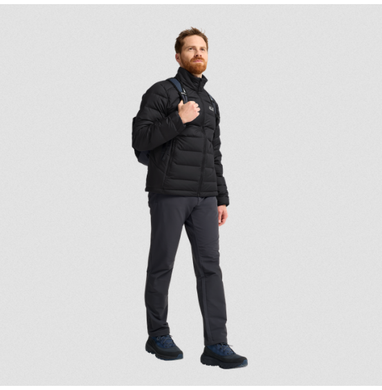 JACK WOLFSKIN  ΑΝΔΡΙΚΟ ΠΟΥΠΟΥΛΕΝΙΟ ΜΠΟΥΦΑΝ WILD PASS DOWN JACKET A66299-6000 BLACK