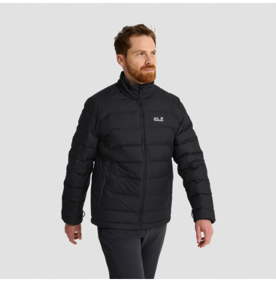 JACK WOLFSKIN  ΑΝΔΡΙΚΟ ΠΟΥΠΟΥΛΕΝΙΟ ΜΠΟΥΦΑΝ WILD PASS DOWN JACKET A66299-6000 BLACK